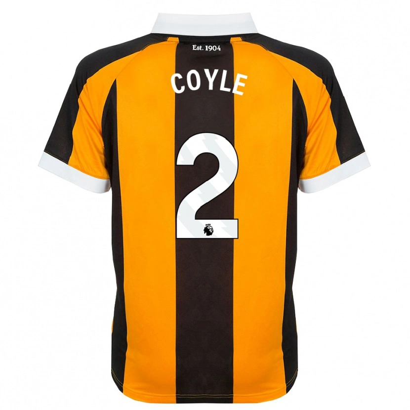 Danxen Uomo Maglia Lewie Coyle #2 Arancione Nero Bianco Kit Gara Home 2026/27 Maglietta