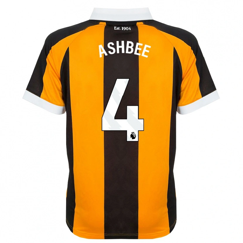 Danxen Uomo Maglia Stanley Ashbee #4 Arancione Nero Bianco Kit Gara Home 2026/27 Maglietta