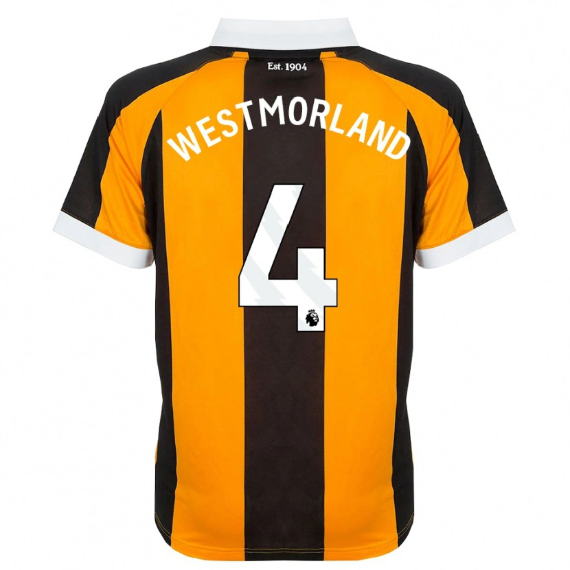 Danxen Uomo Maglia Emma Westmorland #4 Arancione Nero Bianco Kit Gara Home 2026/27 Maglietta