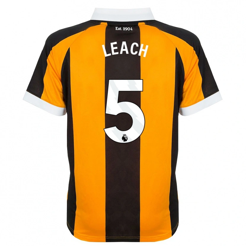 Danxen Uomo Maglia Charlie Leach #5 Arancione Nero Bianco Kit Gara Home 2026/27 Maglietta