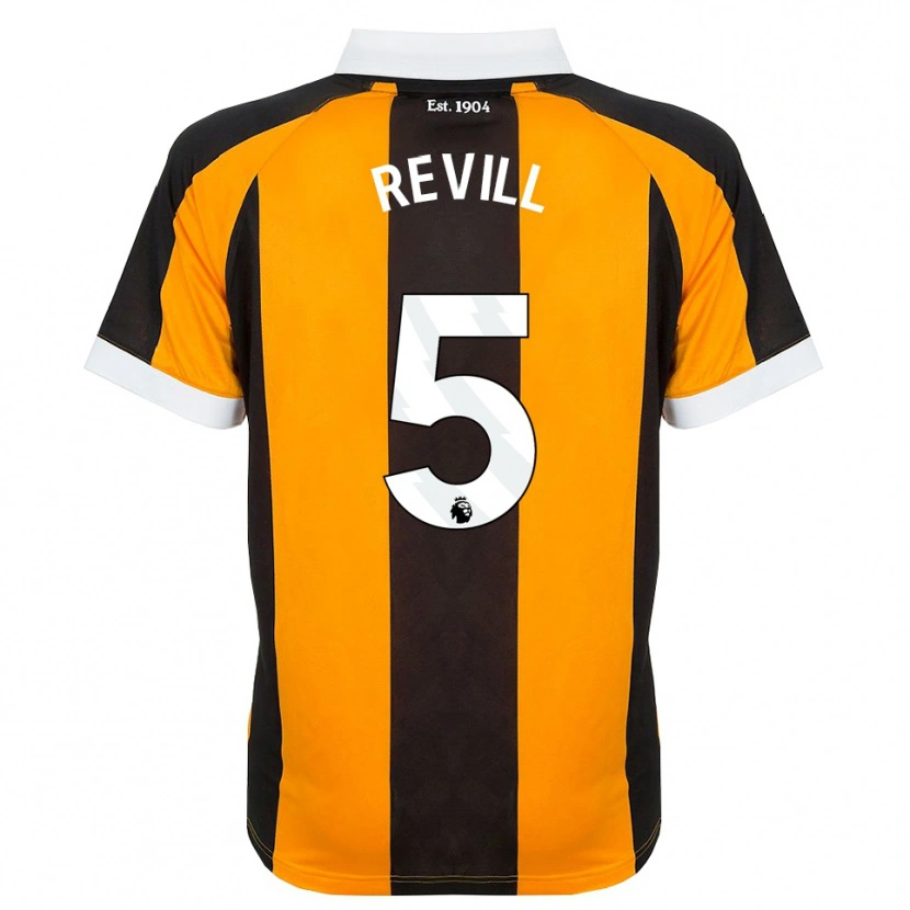 Danxen Uomo Maglia Harry Revill #5 Arancione Nero Bianco Kit Gara Home 2026/27 Maglietta