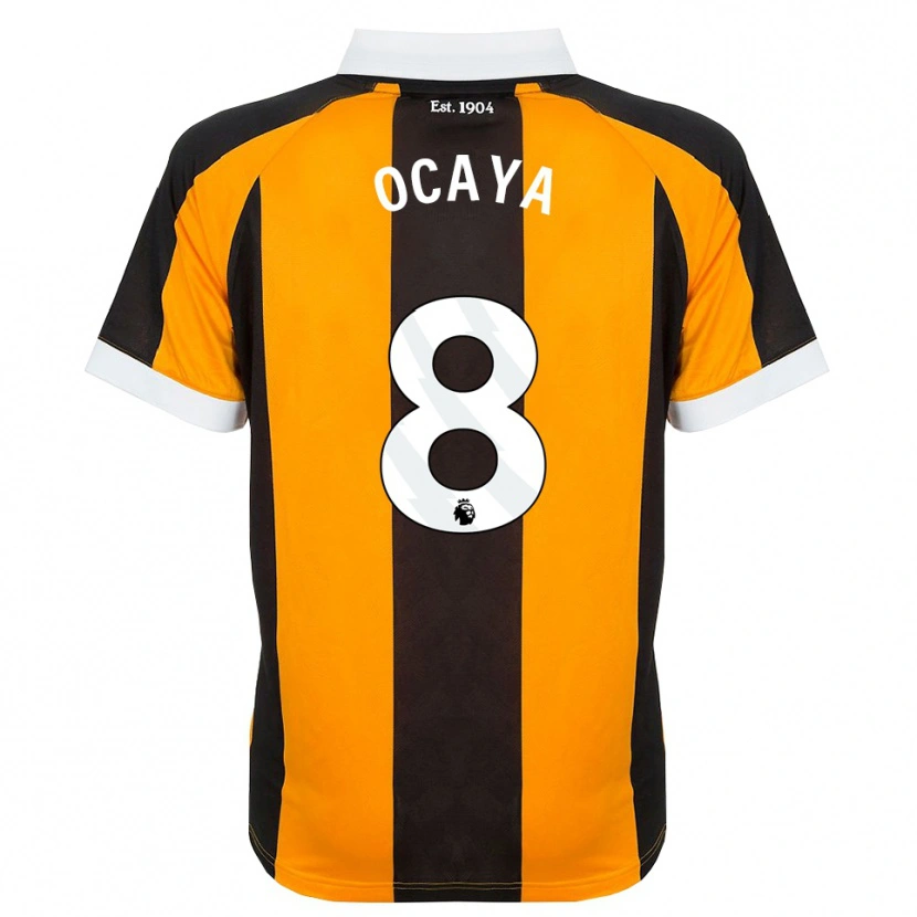 Danxen Uomo Maglia Josh Ocaya #8 Arancione Nero Bianco Kit Gara Home 2026/27 Maglietta