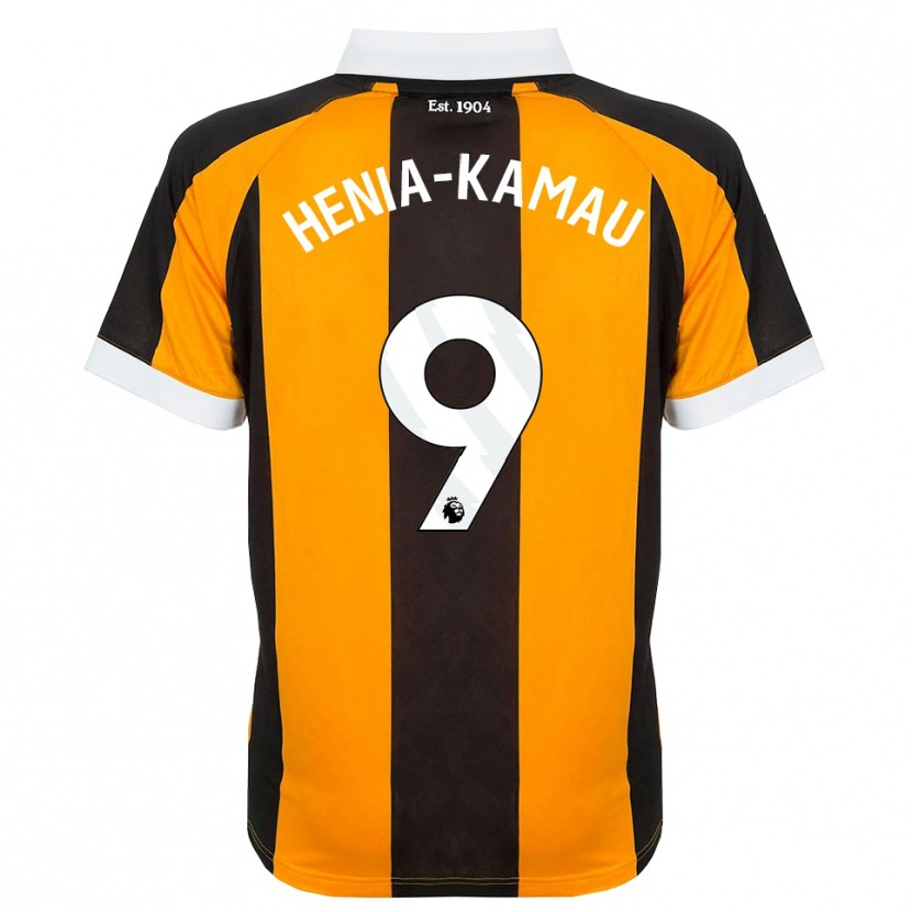 Danxen Uomo Maglia Sammy Henia-Kamau #9 Arancione Nero Bianco Kit Gara Home 2026/27 Maglietta