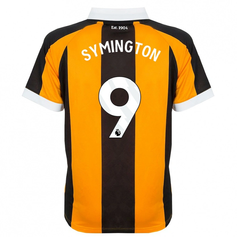 Danxen Uomo Maglia Jo Symington #9 Arancione Nero Bianco Kit Gara Home 2026/27 Maglietta