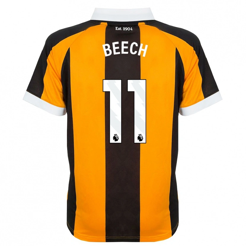 Danxen Uomo Maglia Rebecca Beech #11 Arancione Nero Bianco Kit Gara Home 2026/27 Maglietta