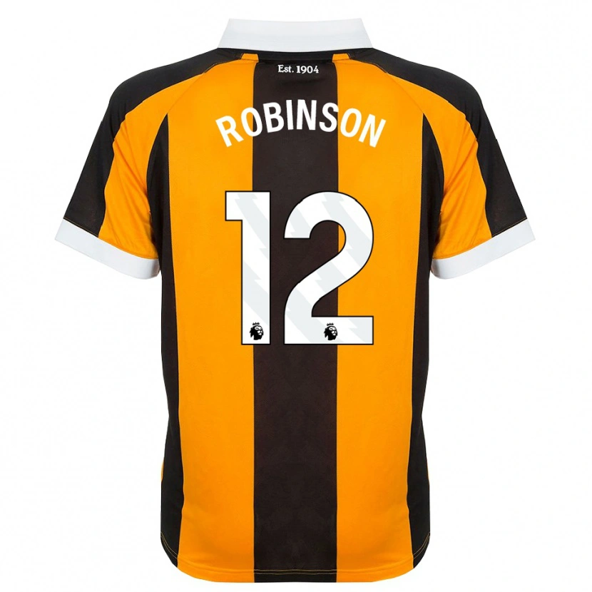 Danxen Uomo Maglia Ben Robinson #12 Arancione Nero Bianco Kit Gara Home 2026/27 Maglietta