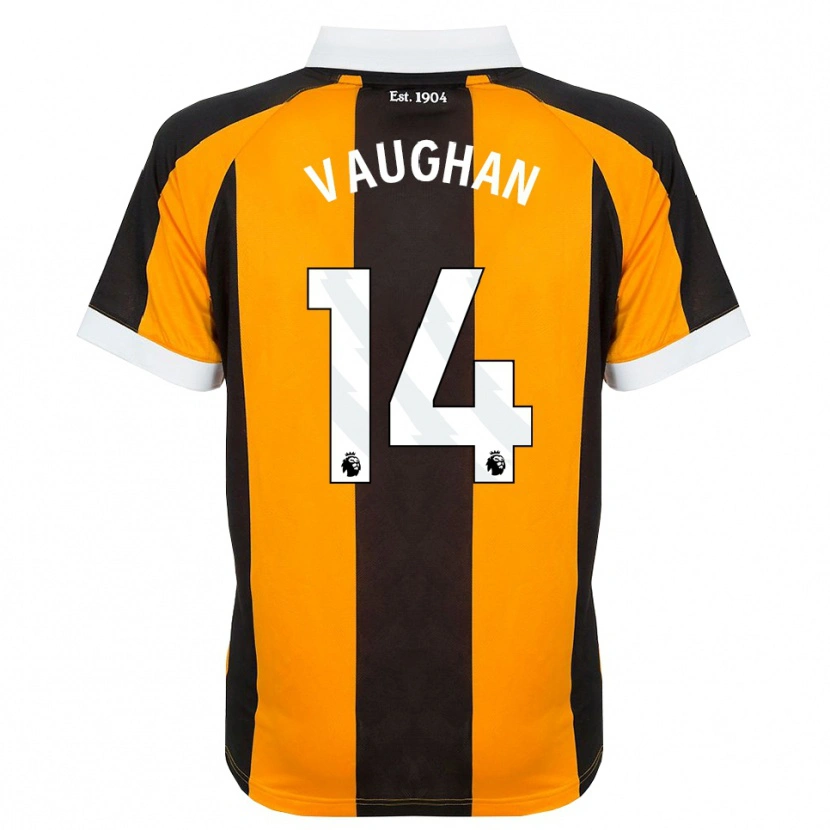 Danxen Uomo Maglia Harry Vaughan #14 Arancione Nero Bianco Kit Gara Home 2026/27 Maglietta