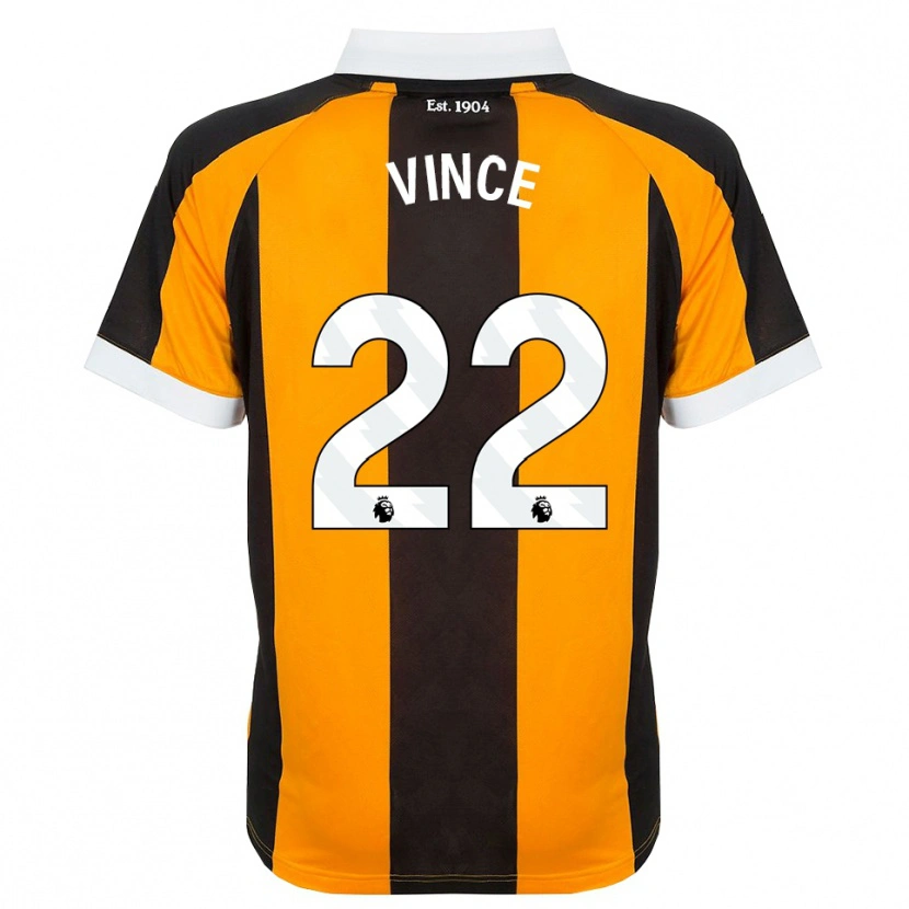 Danxen Uomo Maglia Anna Vince #22 Arancione Nero Bianco Kit Gara Home 2026/27 Maglietta