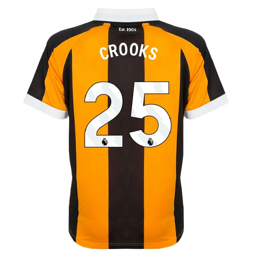 Danxen Uomo Maglia Matt Crooks #25 Arancione Nero Bianco Kit Gara Home 2026/27 Maglietta