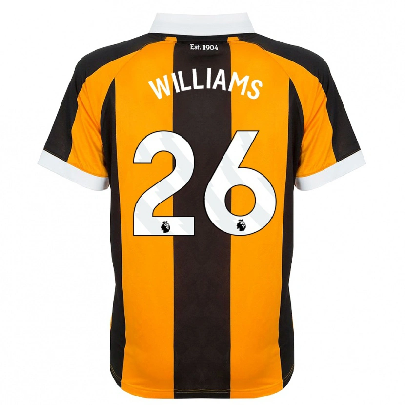 Danxen Uomo Maglia Annabel Williams #26 Arancione Nero Bianco Kit Gara Home 2026/27 Maglietta