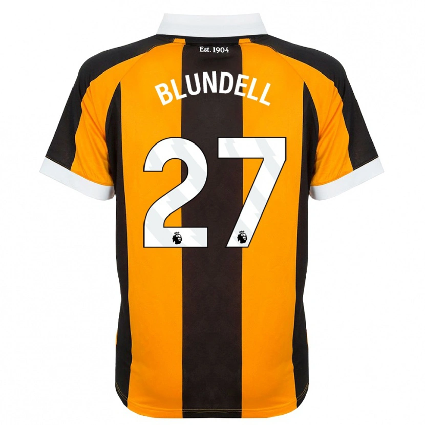 Danxen Uomo Maglia Maddie Blundell #27 Arancione Nero Bianco Kit Gara Home 2026/27 Maglietta