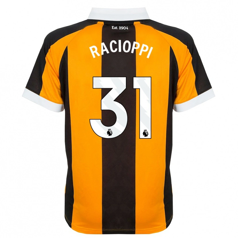 Danxen Uomo Maglia Anthony Racioppi #31 Arancione Nero Bianco Kit Gara Home 2026/27 Maglietta