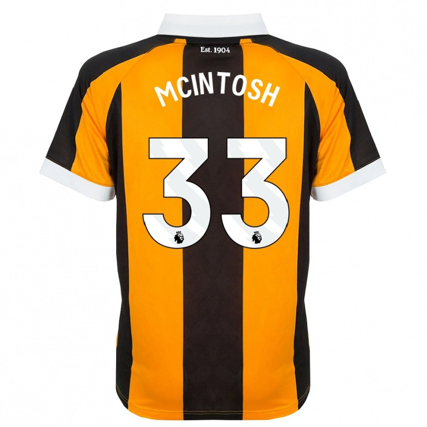 Danxen Uomo Maglia Lucy Mcintosh #33 Arancione Nero Bianco Kit Gara Home 2026/27 Maglietta