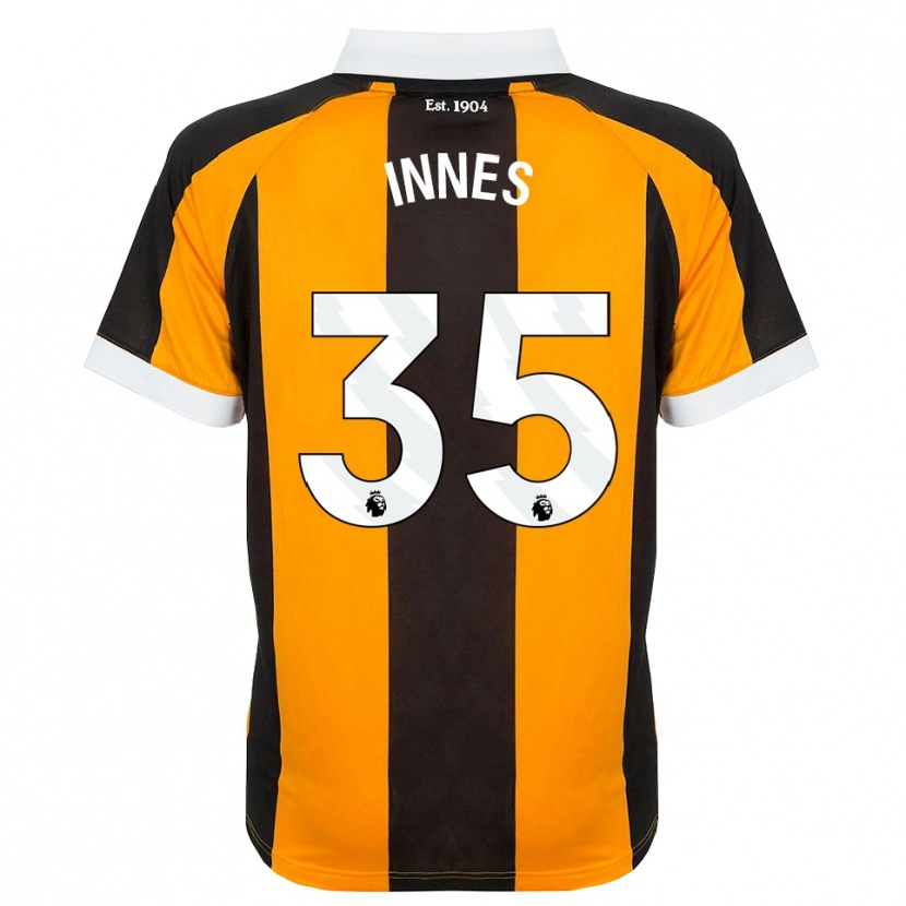 Danxen Uomo Maglia Emma Innes #35 Arancione Nero Bianco Kit Gara Home 2026/27 Maglietta