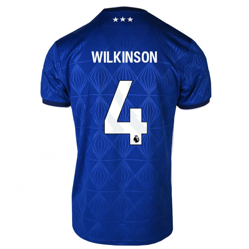 Danxen Uomo Maglia Oliver Wilkinson #4 Blu Medio Bianco Rosso Kit Gara Home 2026/27 Maglietta