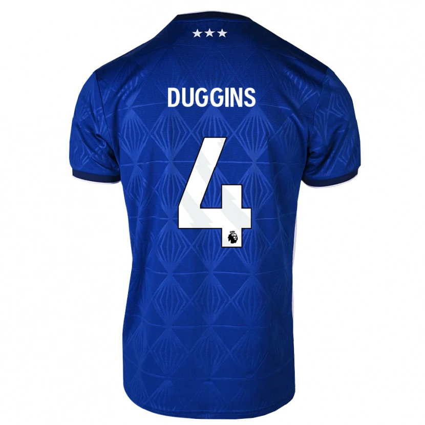 Danxen Uomo Maglia Harvey Duggins #4 Blu Medio Bianco Rosso Kit Gara Home 2026/27 Maglietta