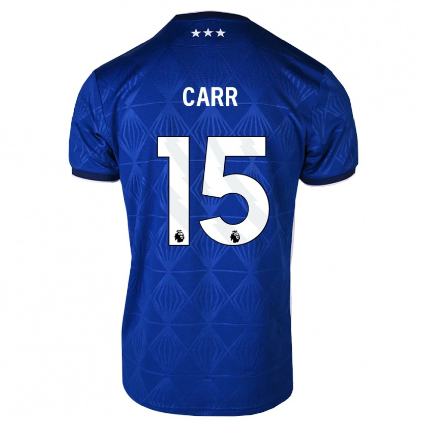 Danxen Uomo Maglia Reuben Carr #15 Blu Medio Bianco Rosso Kit Gara Home 2026/27 Maglietta