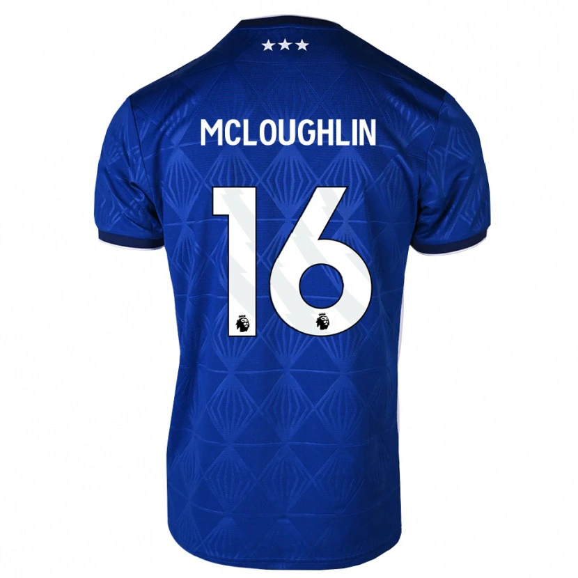 Danxen Uomo Maglia Tommy Mcloughlin #16 Blu Medio Bianco Rosso Kit Gara Home 2026/27 Maglietta