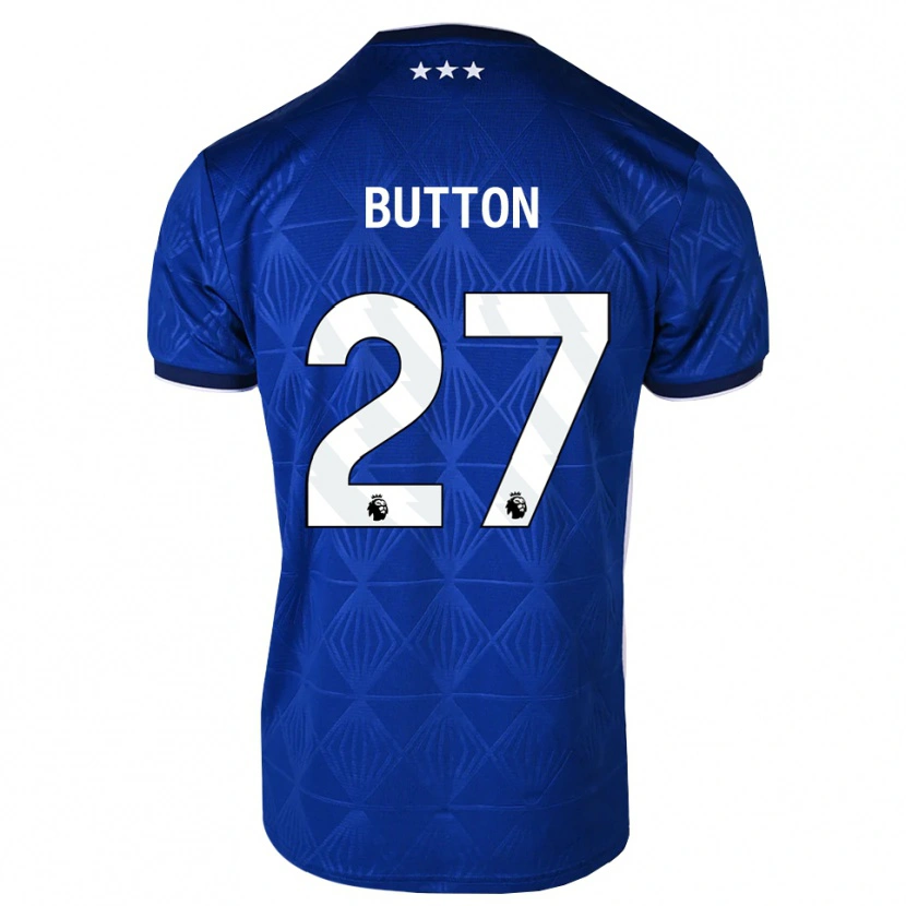 Danxen Uomo Maglia David Button #27 Blu Medio Bianco Rosso Kit Gara Home 2026/27 Maglietta