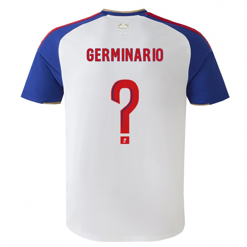 Danxen Uomo Maglia Téo Germinario #0 Blu Reale Rosso Bianco Kit Gara Home 2026/27 Maglietta