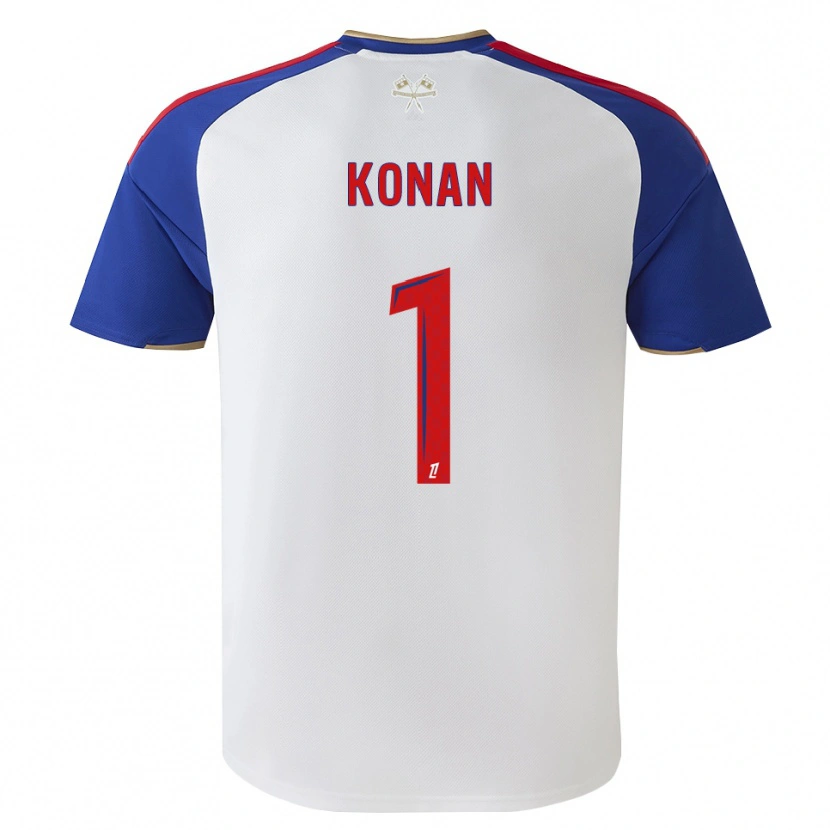 Danxen Uomo Maglia Yvann Konan #1 Blu Reale Rosso Bianco Kit Gara Home 2026/27 Maglietta