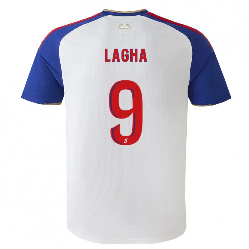 Danxen Uomo Maglia Yannis Lagha #9 Blu Reale Rosso Bianco Kit Gara Home 2026/27 Maglietta