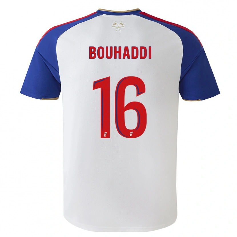 Danxen Uomo Maglia Sarah Bouhaddi #16 Blu Reale Rosso Bianco Kit Gara Home 2026/27 Maglietta