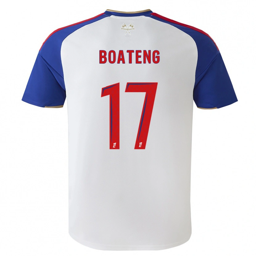 Danxen Uomo Maglia Jerome Boateng #17 Blu Reale Rosso Bianco Kit Gara Home 2026/27 Maglietta