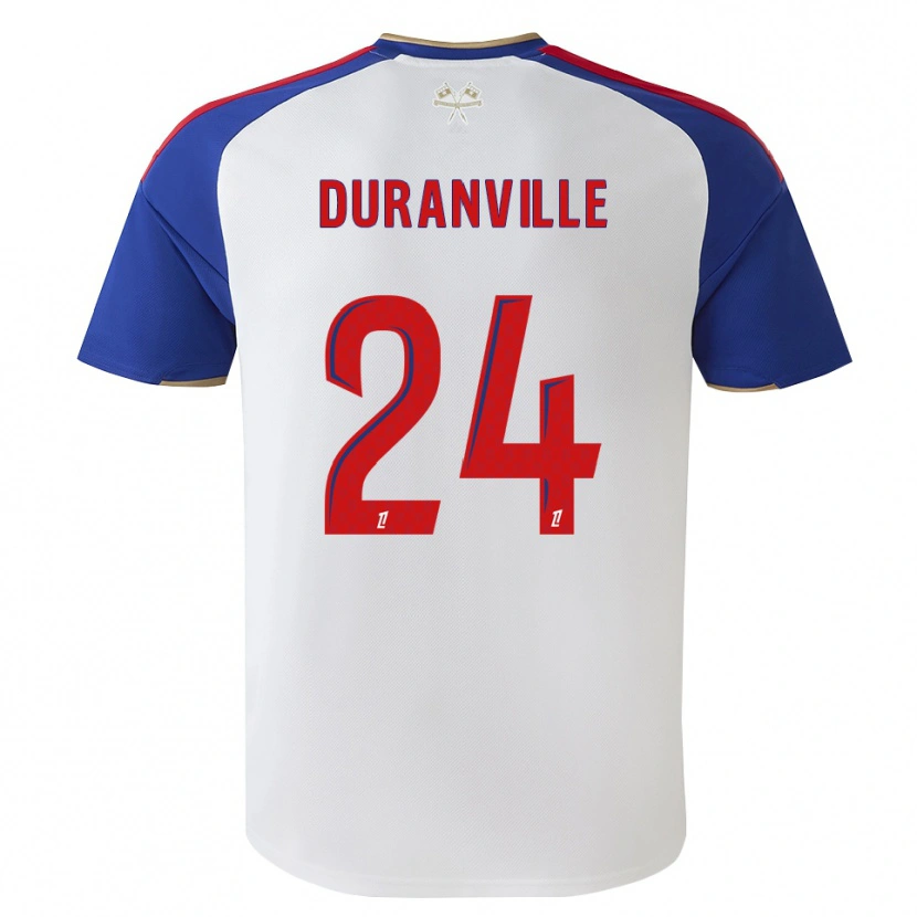 Danxen Uomo Maglia Julien Duranville #24 Blu Reale Rosso Bianco Kit Gara Home 2026/27 Maglietta
