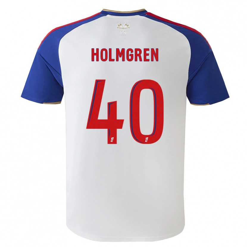 Danxen Uomo Maglia Emma Holmgren #40 Blu Reale Rosso Bianco Kit Gara Home 2026/27 Maglietta