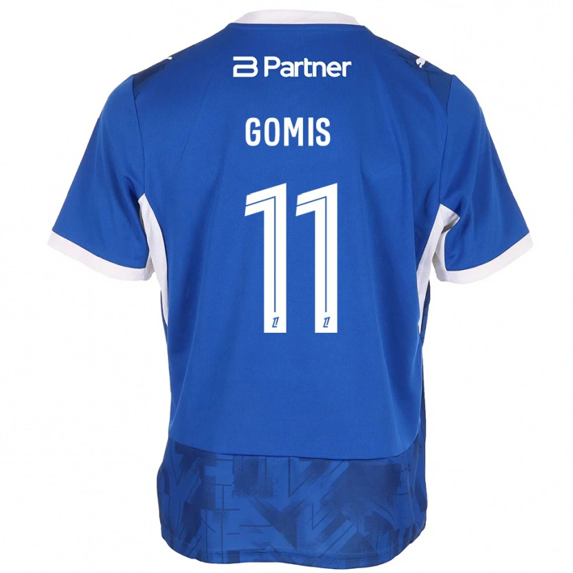 Danxen Uomo Maglia Iron Gomis #11 Blu Medio Bianco Kit Gara Home 2026/27 Maglietta