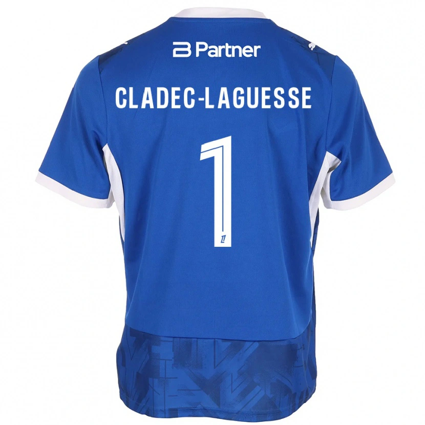 Danxen Uomo Maglia Christopher Cladec-Laguesse #1 Blu Medio Bianco Kit Gara Home 2026/27 Maglietta