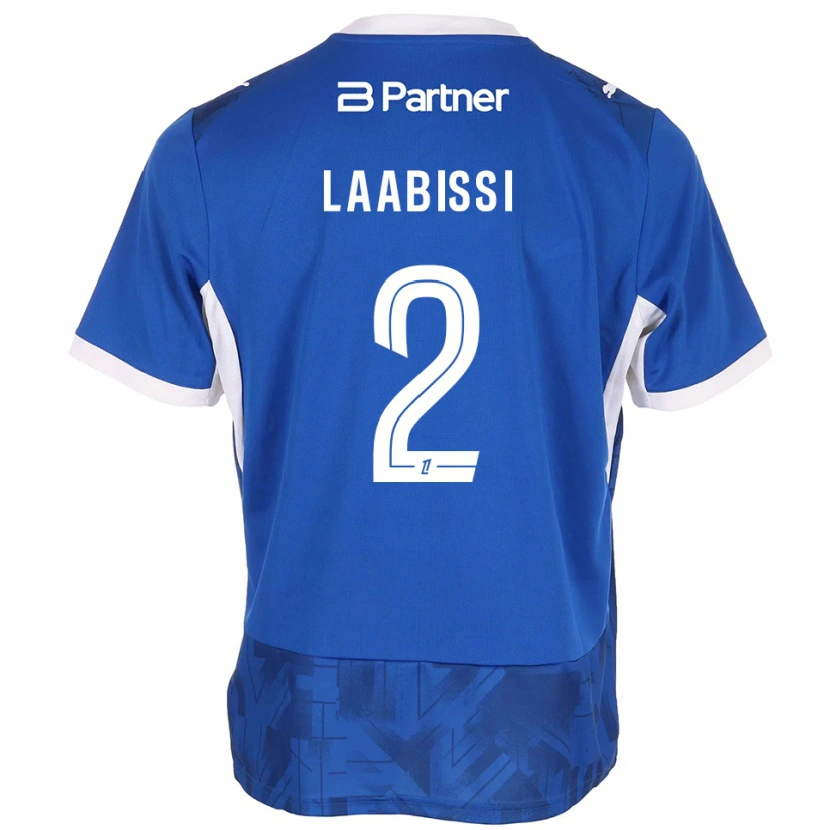 Danxen Uomo Maglia Chad Laabissi #2 Blu Medio Bianco Kit Gara Home 2026/27 Maglietta