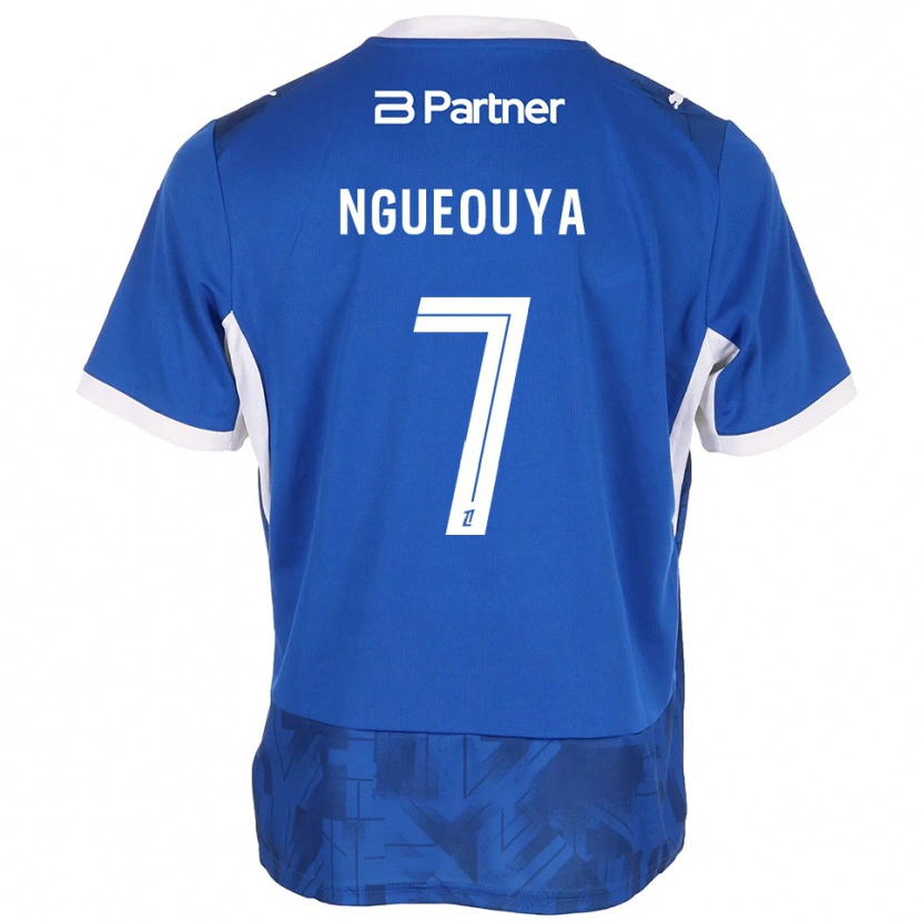 Danxen Uomo Maglia Anthony N'gueouya #7 Blu Medio Bianco Kit Gara Home 2026/27 Maglietta