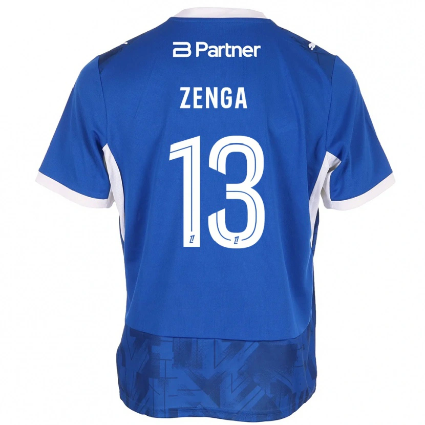 Danxen Uomo Maglia Preston Zenga #13 Blu Medio Bianco Kit Gara Home 2026/27 Maglietta