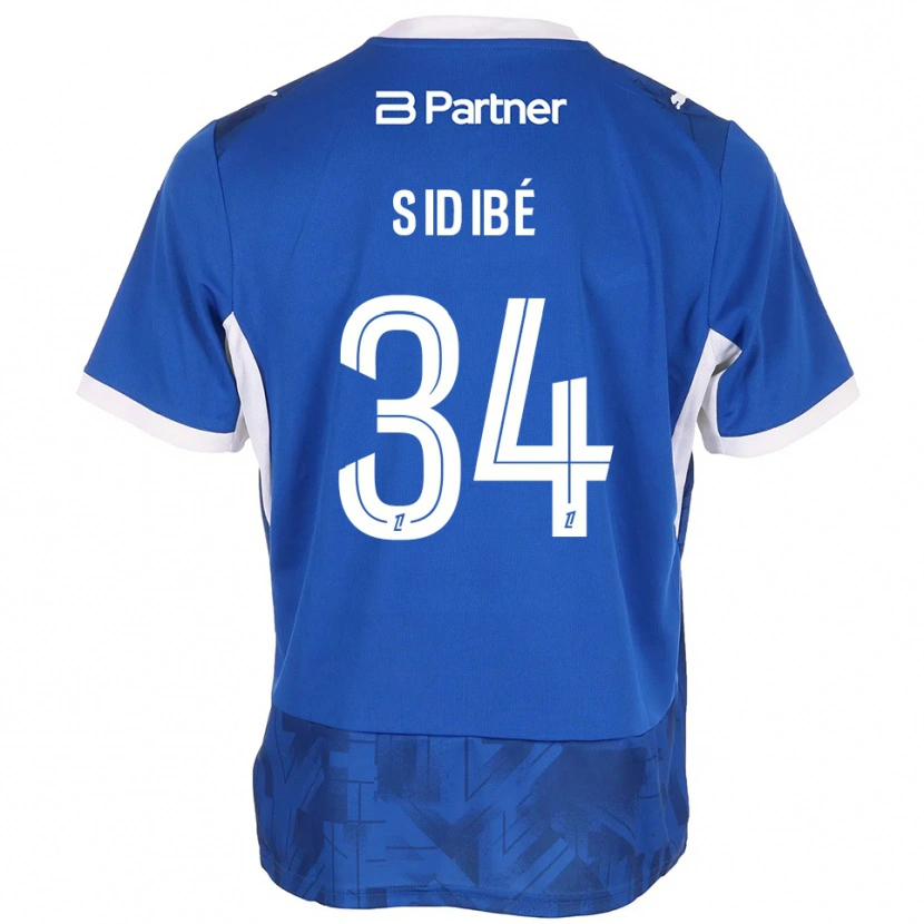 Danxen Uomo Maglia Aly Sidibé #34 Blu Medio Bianco Kit Gara Home 2026/27 Maglietta