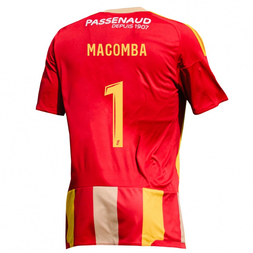 Danxen Uomo Maglia Tyron Macomba #1 Giallo Rosso Verde Kit Gara Home 2026/27 Maglietta