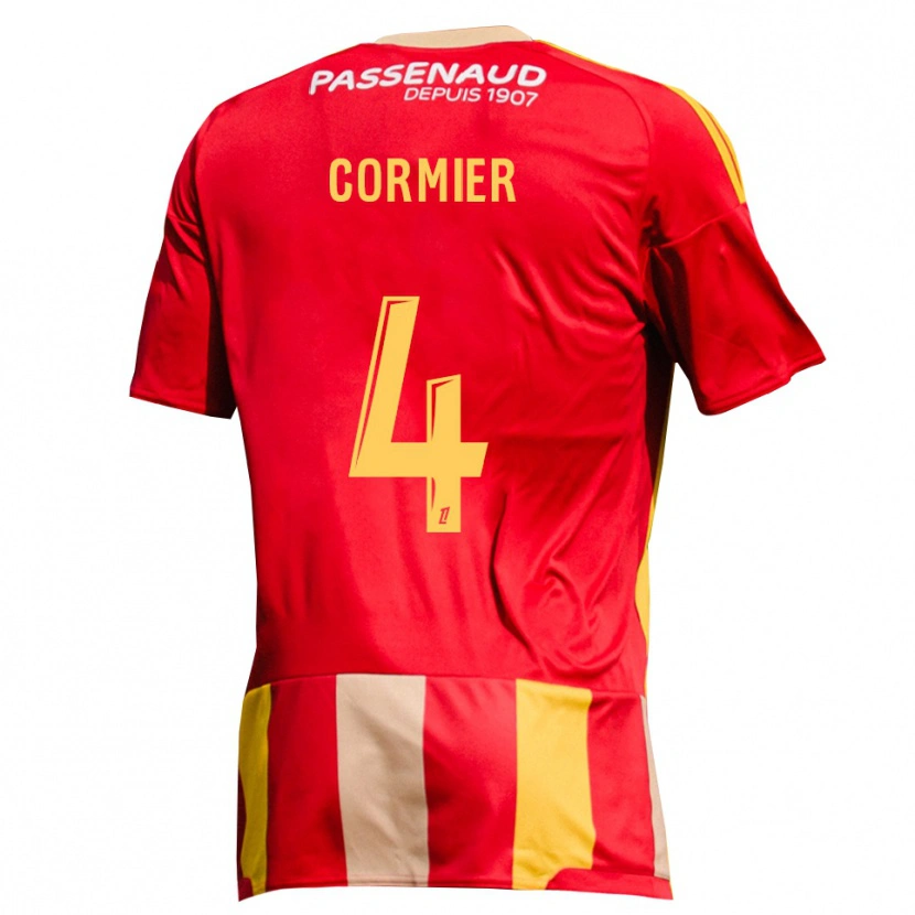 Danxen Uomo Maglia Leny Cormier #4 Giallo Rosso Verde Kit Gara Home 2026/27 Maglietta