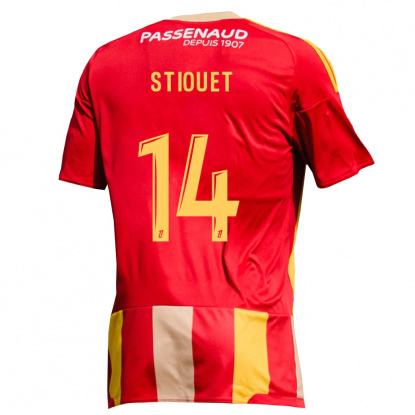 Danxen Uomo Maglia Ayoub Stiouet #14 Giallo Rosso Verde Kit Gara Home 2026/27 Maglietta
