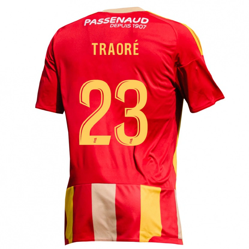 Danxen Uomo Maglia Daouda Traoré #23 Giallo Rosso Verde Kit Gara Home 2026/27 Maglietta