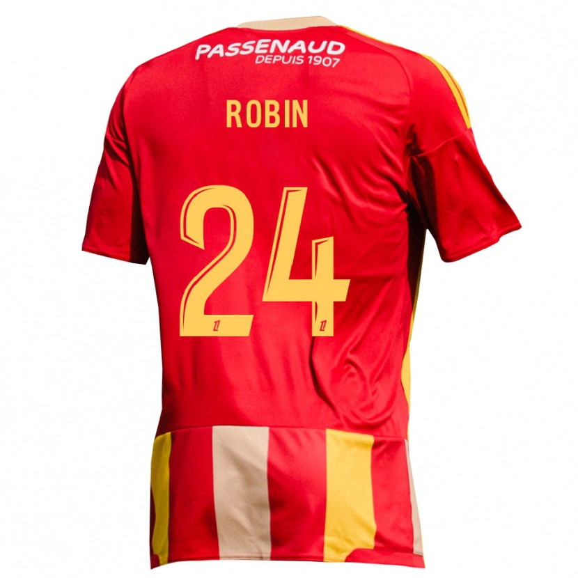 Danxen Uomo Maglia Milan Robin #24 Giallo Rosso Verde Kit Gara Home 2026/27 Maglietta