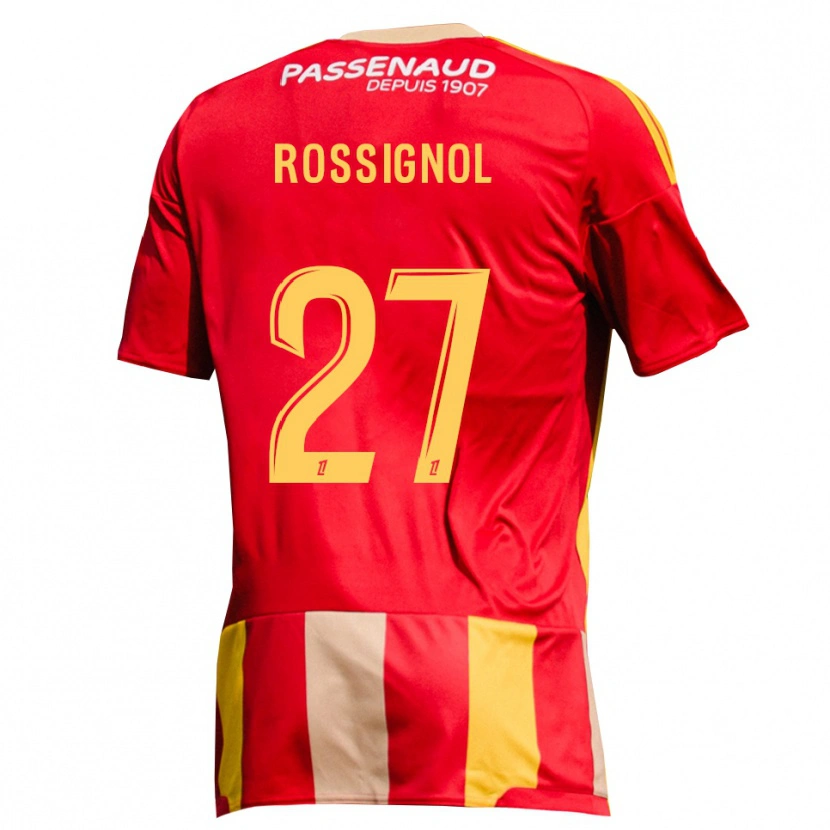 Danxen Uomo Maglia Martin Rossignol #27 Giallo Rosso Verde Kit Gara Home 2026/27 Maglietta