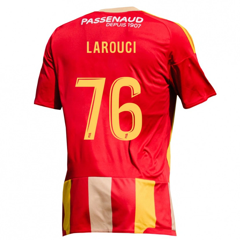 Danxen Uomo Maglia Yasser Larouci #76 Giallo Rosso Verde Kit Gara Home 2026/27 Maglietta
