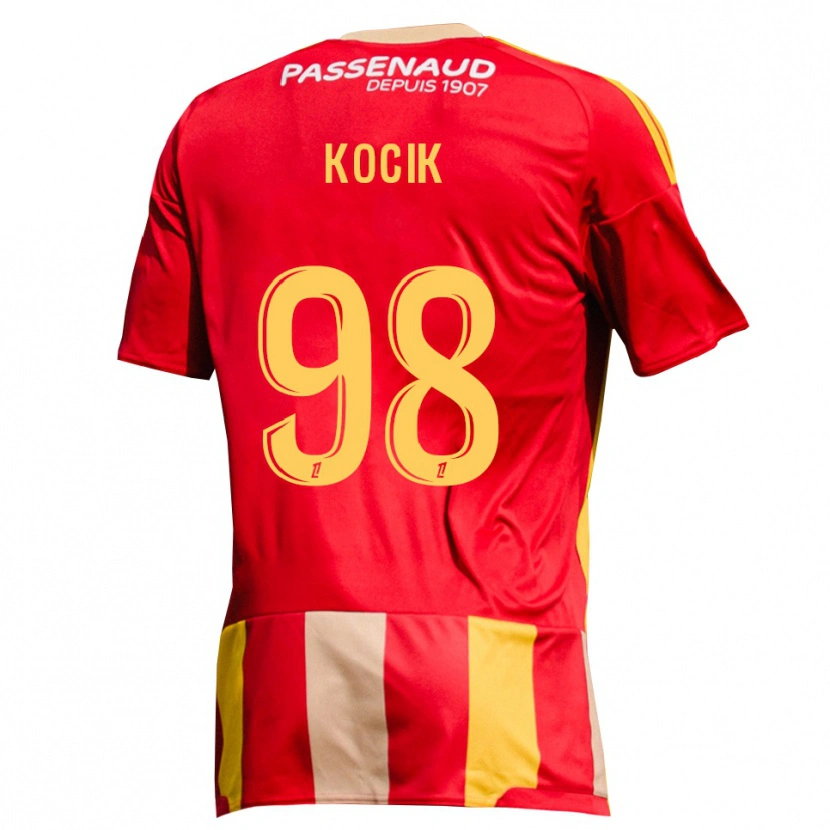 Danxen Uomo Maglia Nicolas Kocik #98 Giallo Rosso Verde Kit Gara Home 2026/27 Maglietta