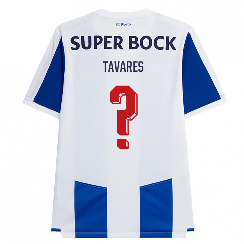 Danxen Uomo Maglia João Tavares #0 Blu Bianco Rosso Kit Gara Home 2026/27 Maglietta