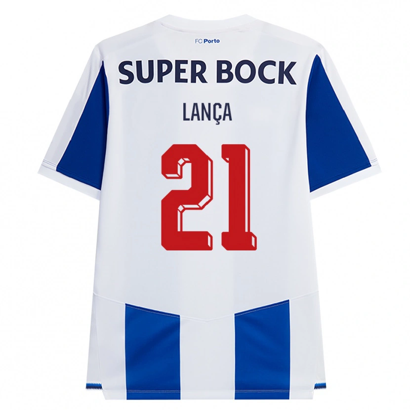 Danxen Uomo Maglia Gabriel Lança #21 Blu Bianco Rosso Kit Gara Home 2026/27 Maglietta