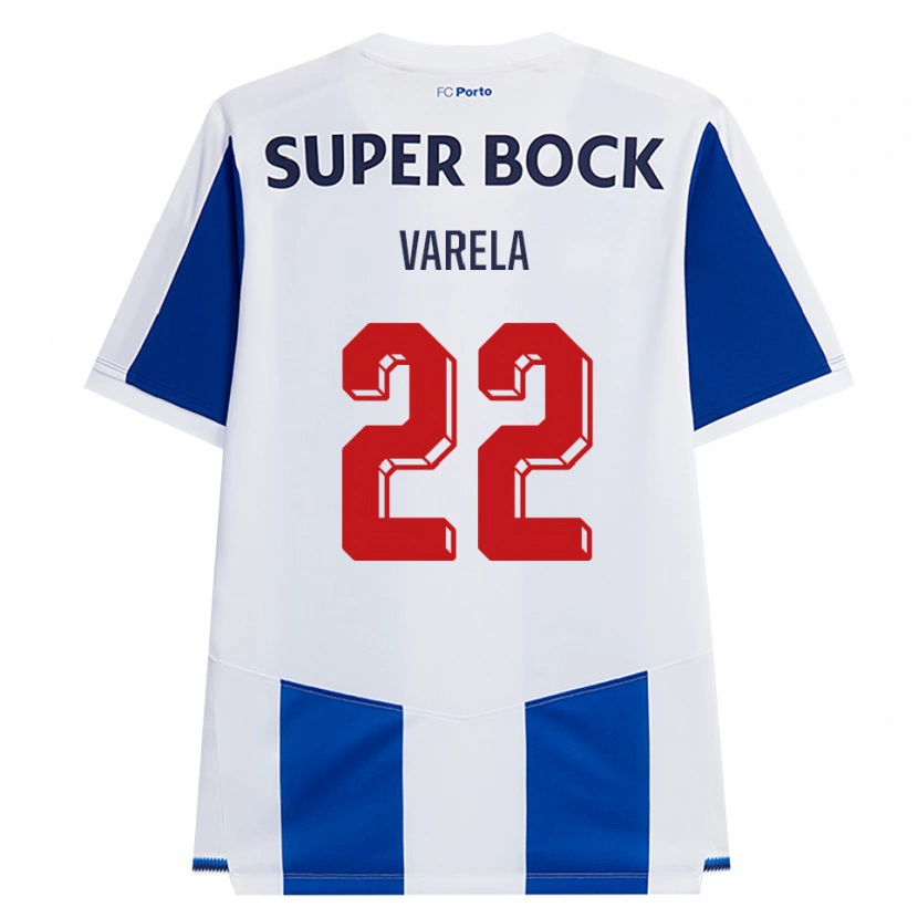 Danxen Uomo Maglia Alan Varela #22 Blu Bianco Rosso Kit Gara Home 2026/27 Maglietta