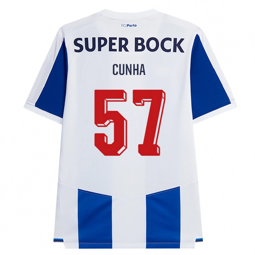 Danxen Uomo Maglia Duarte Cunha #57 Blu Bianco Rosso Kit Gara Home 2026/27 Maglietta