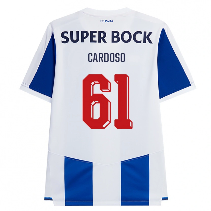 Danxen Uomo Maglia Ivan Cardoso #61 Blu Bianco Rosso Kit Gara Home 2026/27 Maglietta