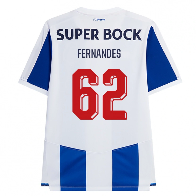 Danxen Uomo Maglia Rodrigo Fernandes #62 Blu Bianco Rosso Kit Gara Home 2026/27 Maglietta